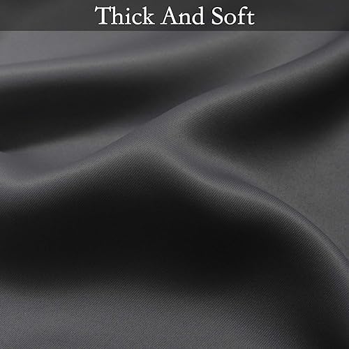 SimpleHome Ombre Black to Grey White Curtains - Image 7