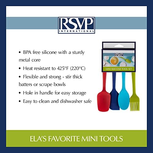 RSVP International Ela Series Mini Spatula Set - Image 7