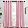 NICETOWN Crystal Pink Blackout Curtains 90" Long by NICETOWN