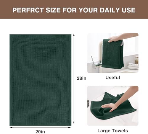 Homaxy 100% Cotton Oversized Waffle Weave Kitchen Towels 8-Pack - Image 3