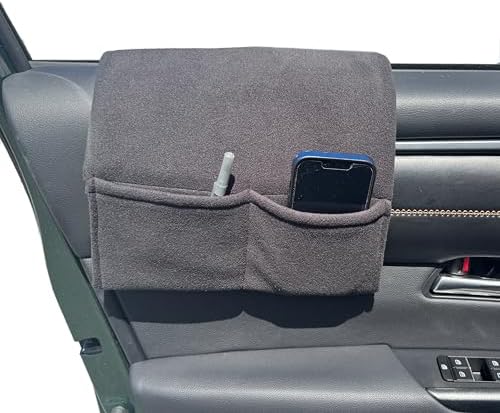 Car Console Covers Plus Window Armrest Elbow Pad w/Storage Pockets Black by CarConsoleCoversPlus
