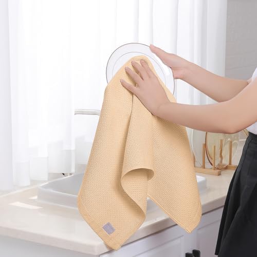 Homaxy 100% Cotton Waffle Weave Kitchen Dish Towels 4-Pack - Image 4