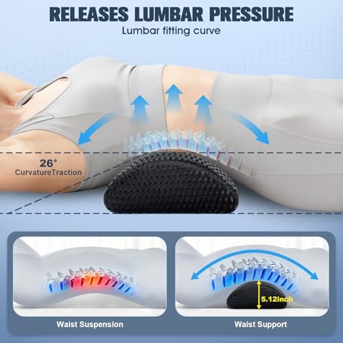Lumbar Support Pillow, Ergonomic Memory Foam Lumbar Pillow - Image 3