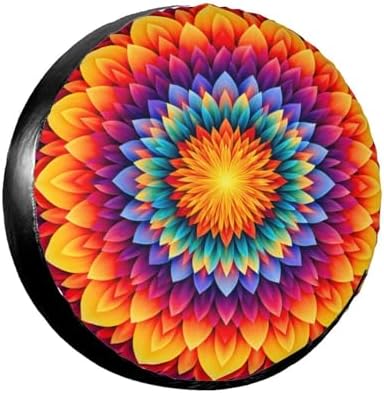 Spare Tire Cover，Mandala Camper Spare Tire Cover Waterproof Sun Protection by Unknown