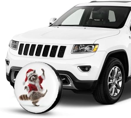 Christmas Raccoon Dancing Spare Tire Cover Universal - Image 7