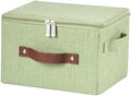 Storage Bins with Zipper Lids Decorative Lidded Baskets Boxes by VinneGenzz