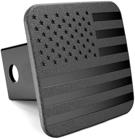 2" Hitch Cover Plug American Flag by AutoAccessores