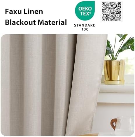 NICETOWN Linen Curtain Valances - Image 4