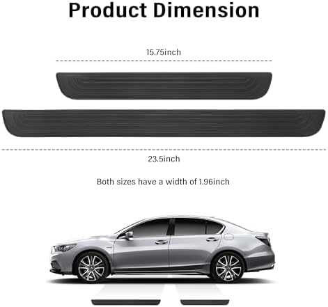 4PCS Car Door Sill Protector, Anti-Scratch & Waterproof Car Door Sills Scratch - Image 2