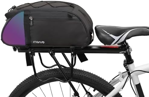 MOSISO Bike Rack Bag with Dazzle Tail, Bicycle Rear Rack Trunk Bag - Image 2