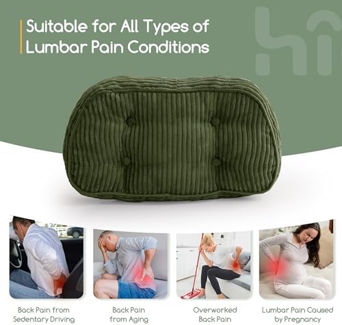 HIGOGOGO Lumbar Support Pillow for Recliner Chair/Accent Chair/Couch/Office - Image 6