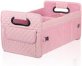 Car Trunk Organizer for SUV, Collapsible Car Storage Organizer Large Pink by JiatuA