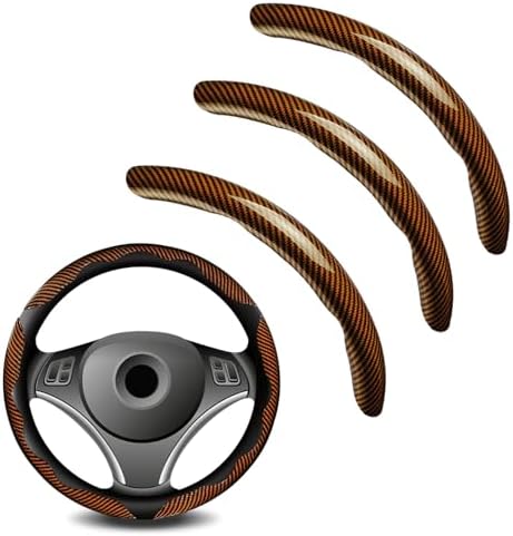 3pcs Universal Carbon Fiber Steering Wheel Cover by Unknown