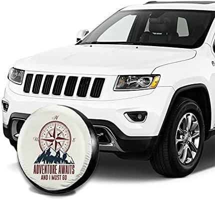 Siski Adventure Awaits and I Must Go Spare Tire Cover Wheel Protectors - Image 4