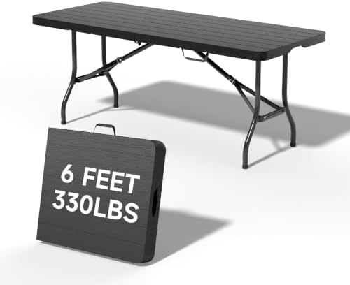 Heavy Duty Folding Table, Sturdy Portable Foldable Table by OrtusCollective
