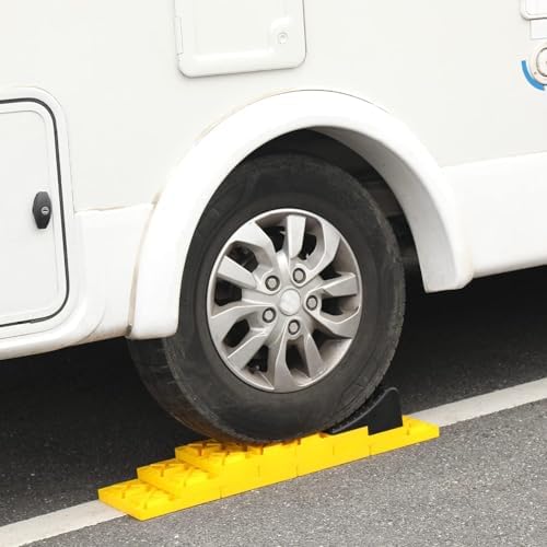Homeon Wheels 10 Packs Rv/Camper Leveling Blocks, Chocks Anti-Slip Pads Design - Image 6