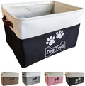 Collapsible Dog Toy Basket Foldable Dog Toy Box Bin by CpakOwlgoo