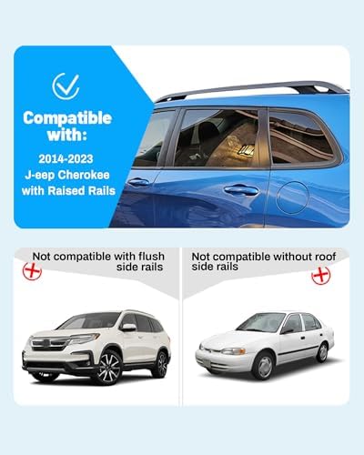 Upgraded 300LB Aluminum Roof Rack Cross Bars - Image 2