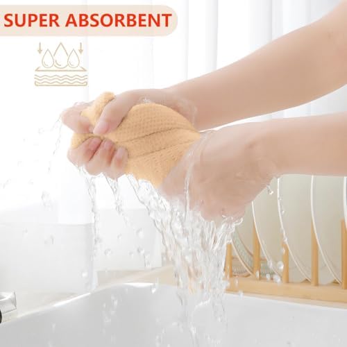 Homaxy 100% Cotton Waffle Weave Kitchen Dish Cloths 18-Pack - Image 3