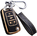 for Chevy Key Fob Cover with Keychain, Premium TPU Full Protection Key Fob Case by Cacacar