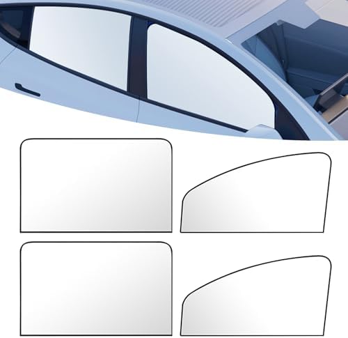 Tesnaao 4 PCS Car Side Window Sun Shade Replacement, 20CM x 50CM x 80CM Front by Tesnaao