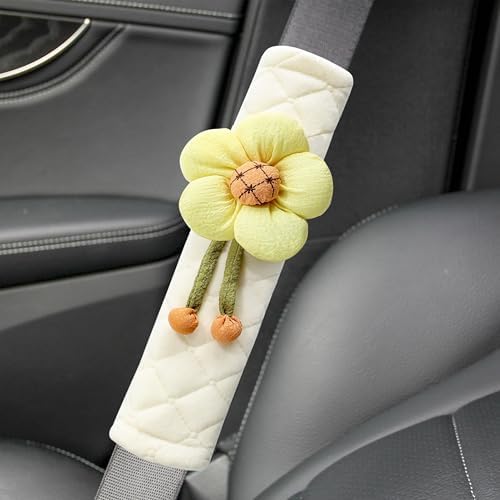 Amooca 2-Pack Braid Pattern Seat Belt Covers Shoulder Pads - Image 3