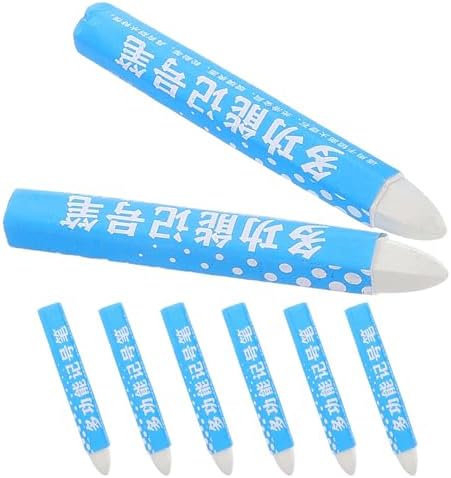 VALICLUD 8pcs White Tire Marking Crayon, Water Resistant Wax Marker by VALICLUD