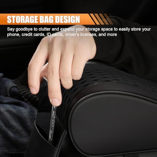 Leather Memory Foam Auto Center Console Armrest Pillow Pad - Image 5