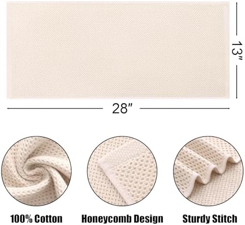 Kitinjoy 100% Cotton Waffle 4-Pack Kitchen Towels - Image 2