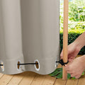 NICETOWN 2 PCs Waterproof Outdoor Curtains by NICETOWN
