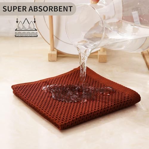 Kitinjoy 100% Cotton Waffle 8-Pack Kitchen Towels - Image 3