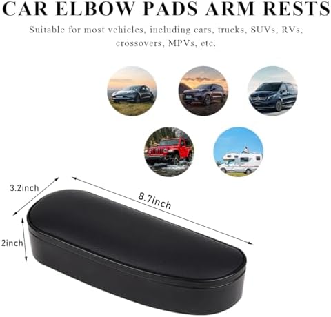 Yourkar Car Armrest Support Cover, Left Side Door Armrest Cushion Pad Extender - Image 2