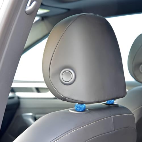 BELOMI 4 Pack Car Headrest Collars, Bling Car Head Rest Collars Rings Decor - Image 6