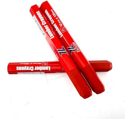 Zeluga 4.7in. x 0.47in. Hex Shape Industrial Lumber Marking Crayons - Image 2