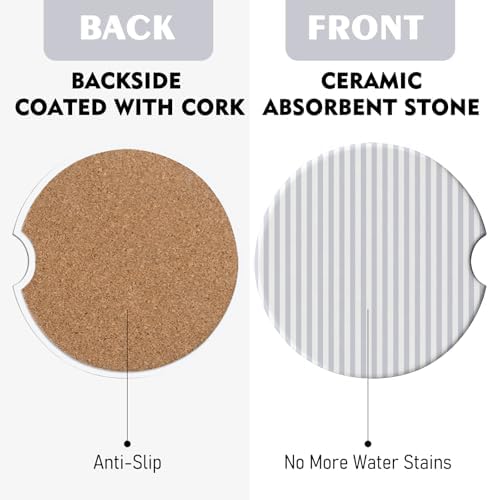 2 Pack Car Coasters for Cup Holders, Cute Car Accessories Interior - Image 7