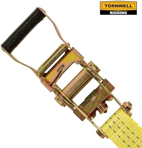 10-Pack Heavy Duty Ratchet Tie-Down Straps, 1.5 x 15 ft, 400 lb Break Strength - Image 4