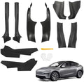 8Pcs Door Sill Protector and 2Pcs Center Console Anti-Kick Pads by Welcometodoietc