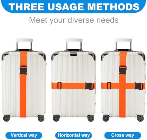 Luggage Straps for Suitcases, Adjustable 40 to 78 Inches - Image 4