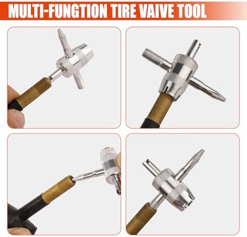 ZIMISI 3PCS Tire Valve Stem Removal Tool Kit, Includes Single & Double Heads - Image 5