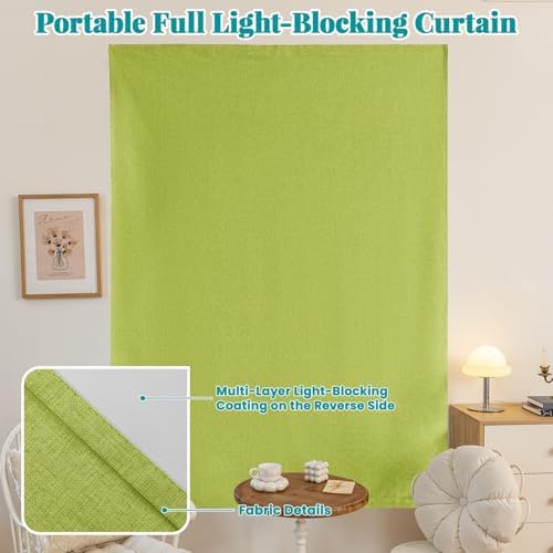 100% Blackout Adhesive Blackout Curtains- Self Stick Shades Window Blinds - Image 6