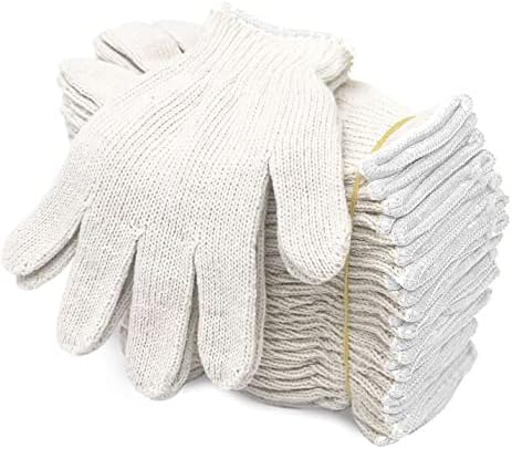 Evridwear Cotton Polyester String Knit Shell Safety Protection Work Gloves by Evridwear