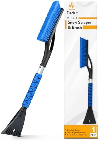 EcoNour 27" Snow Brush with Ice Scraper by EcoNour