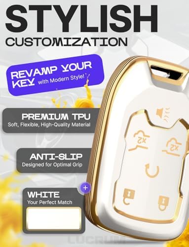 Lucrum Compatible with Chevy, Buick Key Fob Cover & Keychain - Image 3