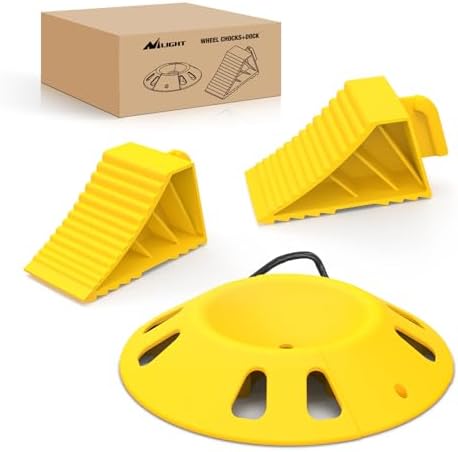 Nilight Trailer Tongue Jack Wheel Chocks and Dock Kit by Nilight