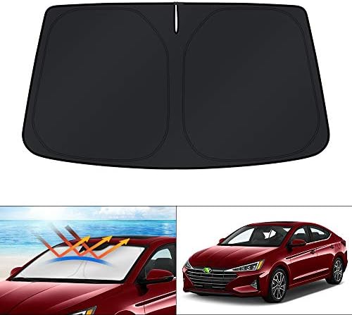 KUST Windshield Sun Shade for Hyundai Elantra 2017 2018 2019 2020 Accessories by KUST