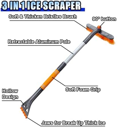 31.5" Detachable Snow Brush and Ice Scraper - Image 4