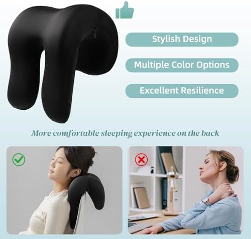 SheRest Office Chair Neck Pillow, Memory Foam Ergonomic Nap Pillow Office Chair - Image 3