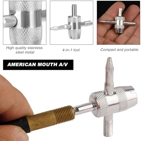 DXNQ 2PCS 4-Way Valve Core Tool Tire Valve Tools, 4-in-1 Tyre Valve Core Tool - Image 4