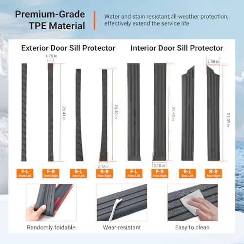 powoq 8Pcs Door Sill Protectors Compatible - Image 5