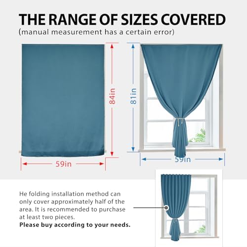 JILRON Magic Tape Stick on Portable Curtains - Image 3